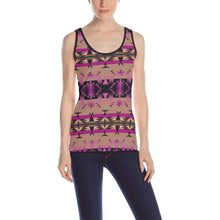 Load image into Gallery viewer, Between the Mountains Berry All Over Print Tank Top for Women (Model T43) All Over Print Tank Top for Women (T43) e-joyer 
