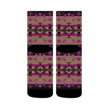 Load image into Gallery viewer, Between the Mountains Berry Crew Socks Crew Socks e-joyer 
