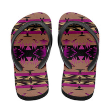 Load image into Gallery viewer, Between the Mountains Berry Flip Flops 49 Dzine 
