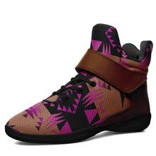 Load image into Gallery viewer, Between the Mountains Berry Ipottaa Basketball / Sport High Top Shoes - Black Sole 49 Dzine US Men 7 / EUR 40 Black Sole with Brown Strap 
