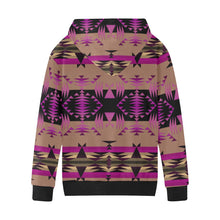 Load image into Gallery viewer, Between the Mountains Berry Kids&#39; All Over Print Hoodie (Model H38) Kids&#39; AOP Hoodie (H38) e-joyer 
