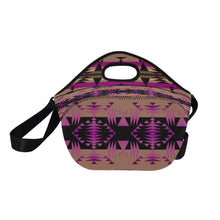 Load image into Gallery viewer, Between the Mountains Berry Neoprene Lunch Bag/Large (Model 1669) Neoprene Lunch Bag/Large (1669) e-joyer 
