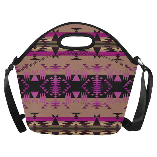 Between the Mountains Berry Neoprene Lunch Bag/Large (Model 1669) Neoprene Lunch Bag/Large (1669) e-joyer 