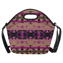 Load image into Gallery viewer, Between the Mountains Berry Neoprene Lunch Bag/Large (Model 1669) Neoprene Lunch Bag/Large (1669) e-joyer 
