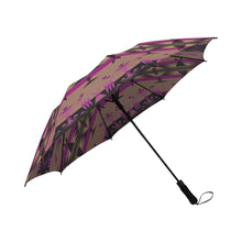 Load image into Gallery viewer, Between the Mountains Berry Semi-Automatic Foldable Umbrella Semi-Automatic Foldable Umbrella e-joyer 
