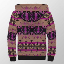 Load image into Gallery viewer, Between the Mountains Berry Sherpa Hoodie 49 Dzine 
