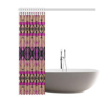 Load image into Gallery viewer, Between the Mountains Berry Shower Curtain 60&quot;x72&quot; Shower Curtain 60&quot;x72&quot; e-joyer 
