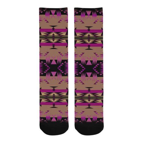 Between the Mountains Berry Trouser Socks Socks e-joyer 