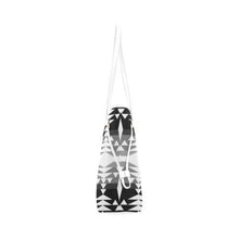 Load image into Gallery viewer, Between the Mountains Black and White Clover Canvas Tote Bag (Model 1661) Clover Canvas Tote Bag (1661) e-joyer 
