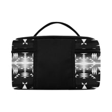 Load image into Gallery viewer, Between the Mountains Black and White Cosmetic Bag/Large (Model 1658) Cosmetic Bag e-joyer 
