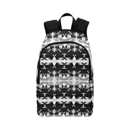 Between the Mountains Black and White Fabric Backpack for Adult (Model 1659) Casual Backpack for Adult (1659) e-joyer 