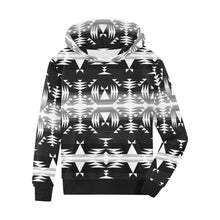 Load image into Gallery viewer, Between the Mountains Black and White Kids&#39; All Over Print Hoodie (Model H38) Kids&#39; AOP Hoodie (H38) e-joyer 
