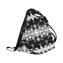 Load image into Gallery viewer, Between the Mountains Black and White Neoprene Lunch Bag/Large (Model 1669) Neoprene Lunch Bag/Large (1669) e-joyer 
