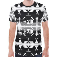 Load image into Gallery viewer, Between the Mountains Black and White New All Over Print T-shirt for Men (Model T45) New All Over Print T-shirt for Men (T45) e-joyer 
