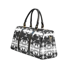 Load image into Gallery viewer, Between the Mountains Black and White New Waterproof Travel Bag/Large (Model 1639) Waterproof Travel Bags (1639) e-joyer 
