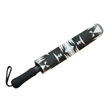 Load image into Gallery viewer, Between the Mountains Black and White Semi-Automatic Foldable Umbrella Semi-Automatic Foldable Umbrella e-joyer 
