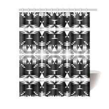 Load image into Gallery viewer, Between the Mountains Black and White Shower Curtain 60&quot;x72&quot; Shower Curtain 60&quot;x72&quot; e-joyer 
