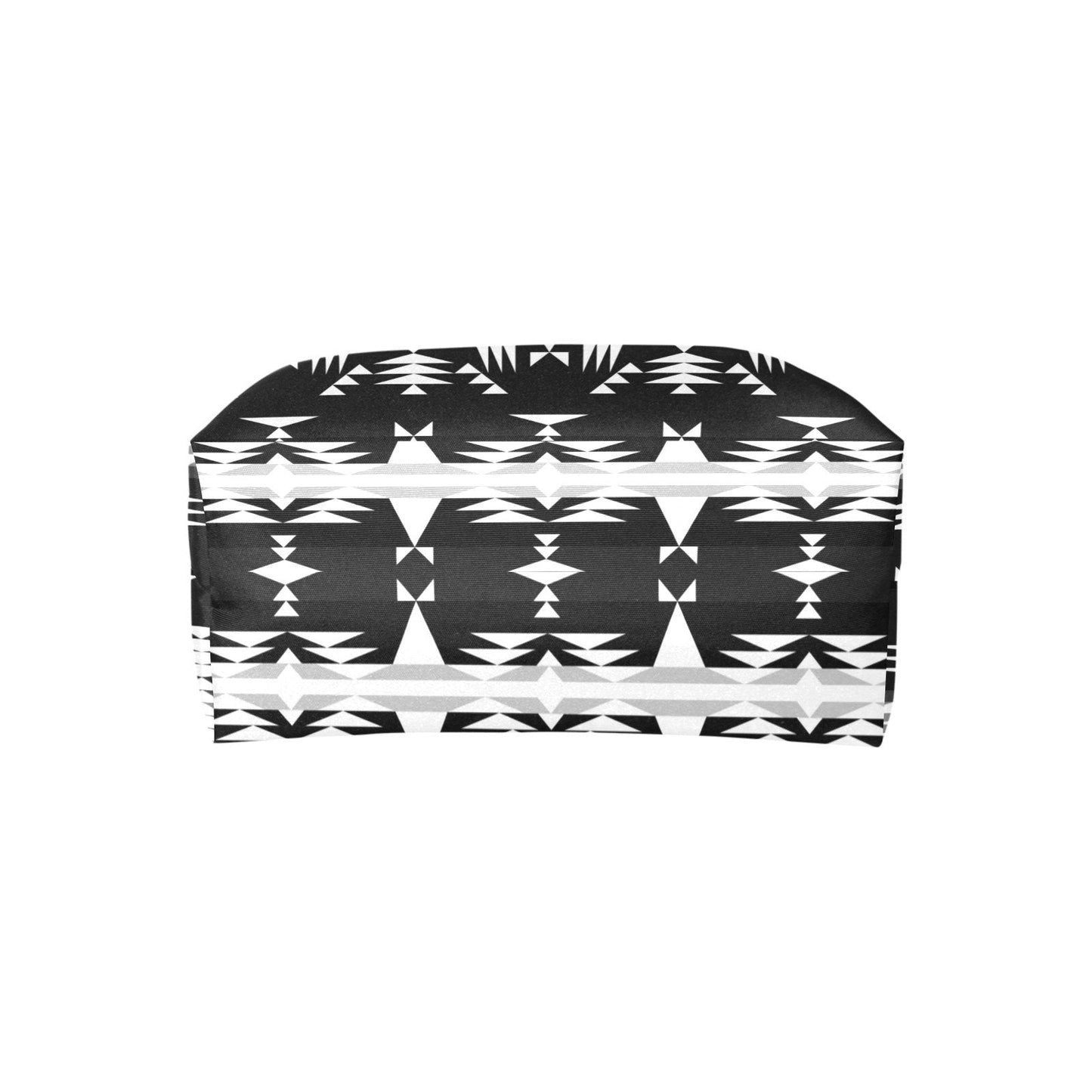 Between the Mountains Black and White Single-Shoulder Lady Handbag (Model 1714) bag e-joyer 