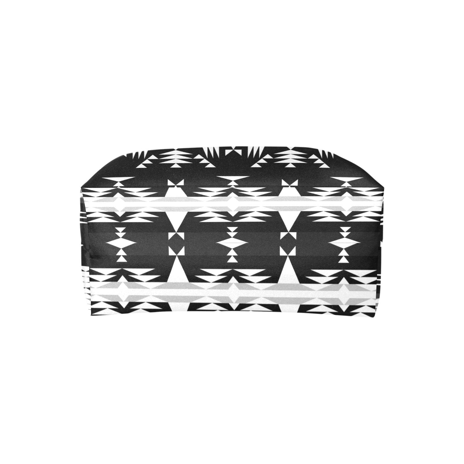 Between the Mountains Black and White Single-Shoulder Lady Handbag (Model 1714) bag e-joyer 