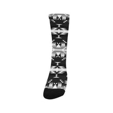 Load image into Gallery viewer, Between the Mountains Black and White Trouser Socks Socks e-joyer 
