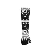 Load image into Gallery viewer, Between the Mountains Black and White Trouser Socks Socks e-joyer 
