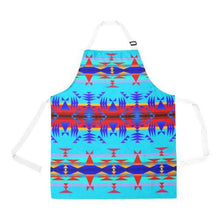 Load image into Gallery viewer, Between the Mountains Blue All Over Print Apron All Over Print Apron e-joyer 
