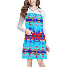 Load image into Gallery viewer, Between the Mountains Blue All Over Print Apron All Over Print Apron e-joyer 
