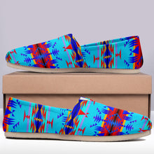 Load image into Gallery viewer, Between the Mountains Blue Casual Unisex Slip On Shoe Herman 
