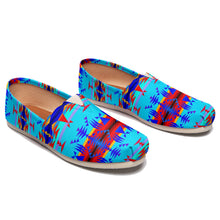 Load image into Gallery viewer, Between the Mountains Blue Casual Unisex Slip On Shoe Herman 
