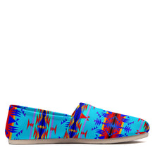 Load image into Gallery viewer, Between the Mountains Blue Casual Unisex Slip On Shoe Herman 
