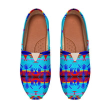 Load image into Gallery viewer, Between the Mountains Blue Casual Unisex Slip On Shoe Herman 
