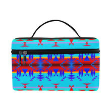 Load image into Gallery viewer, Between the Mountains Blue Cosmetic Bag/Large (Model 1658) Cosmetic Bag e-joyer 
