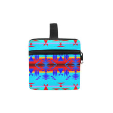 Load image into Gallery viewer, Between the Mountains Blue Cosmetic Bag/Large (Model 1658) Cosmetic Bag e-joyer 
