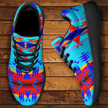 Load image into Gallery viewer, Between the Mountains Blue Ikkaayi Sport Sneakers 49 Dzine 
