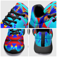 Load image into Gallery viewer, Between the Mountains Blue Ikkaayi Sport Sneakers 49 Dzine 
