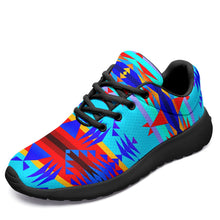 Load image into Gallery viewer, Between the Mountains Blue Ikkaayi Sport Sneakers 49 Dzine US Women 4.5 / US Youth 3.5 / EUR 35 Black Sole 
