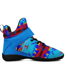 Load image into Gallery viewer, Between the Mountains Blue Ipottaa Basketball / Sport High Top Shoes - Black Sole 49 Dzine 
