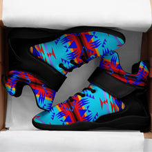 Load image into Gallery viewer, Between the Mountains Blue Ipottaa Basketball / Sport High Top Shoes - Black Sole 49 Dzine 
