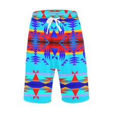 Load image into Gallery viewer, Between the Mountains Blue Men&#39;s All Over Print Casual Shorts (Model L23) Men&#39;s Casual Shorts (L23) e-joyer 
