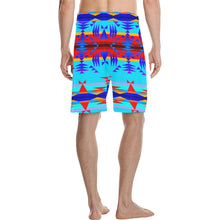 Load image into Gallery viewer, Between the Mountains Blue Men&#39;s All Over Print Casual Shorts (Model L23) Men&#39;s Casual Shorts (L23) e-joyer 
