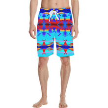 Load image into Gallery viewer, Between the Mountains Blue Men&#39;s All Over Print Casual Shorts (Model L23) Men&#39;s Casual Shorts (L23) e-joyer 
