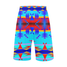 Load image into Gallery viewer, Between the Mountains Blue Men&#39;s All Over Print Casual Shorts (Model L23) Men&#39;s Casual Shorts (L23) e-joyer 
