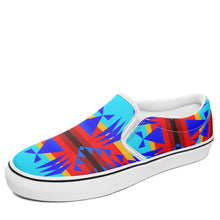 Load image into Gallery viewer, Between the Mountains Blue Otoyimm Canvas Slip On Shoes 49 Dzine 
