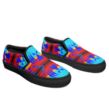 Load image into Gallery viewer, Between the Mountains Blue Otoyimm Canvas Slip On Shoes 49 Dzine 
