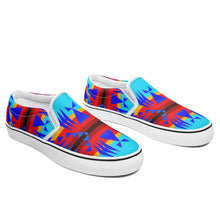 Load image into Gallery viewer, Between the Mountains Blue Otoyimm Canvas Slip On Shoes 49 Dzine 
