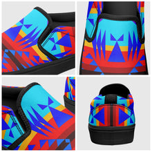 Load image into Gallery viewer, Between the Mountains Blue Otoyimm Canvas Slip On Shoes 49 Dzine 
