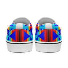 Load image into Gallery viewer, Between the Mountains Blue Otoyimm Canvas Slip On Shoes 49 Dzine 
