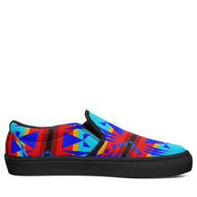 Load image into Gallery viewer, Between the Mountains Blue Otoyimm Canvas Slip On Shoes 49 Dzine 
