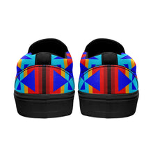 Load image into Gallery viewer, Between the Mountains Blue Otoyimm Canvas Slip On Shoes 49 Dzine 
