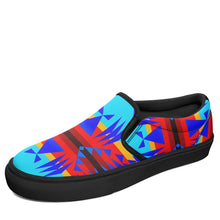 Load image into Gallery viewer, Between the Mountains Blue Otoyimm Canvas Slip On Shoes 49 Dzine 
